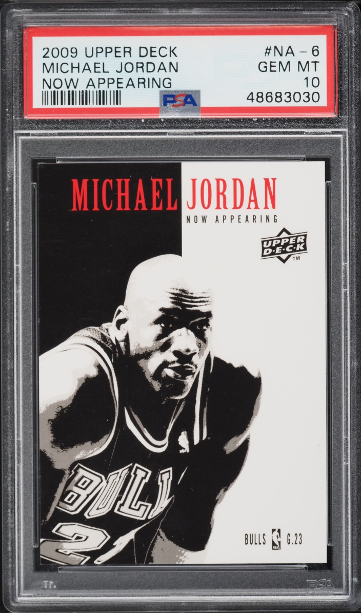 2009 Upper Deck Now Appearing Michael Jordan #NA-6 PSA 10 GEM MINT