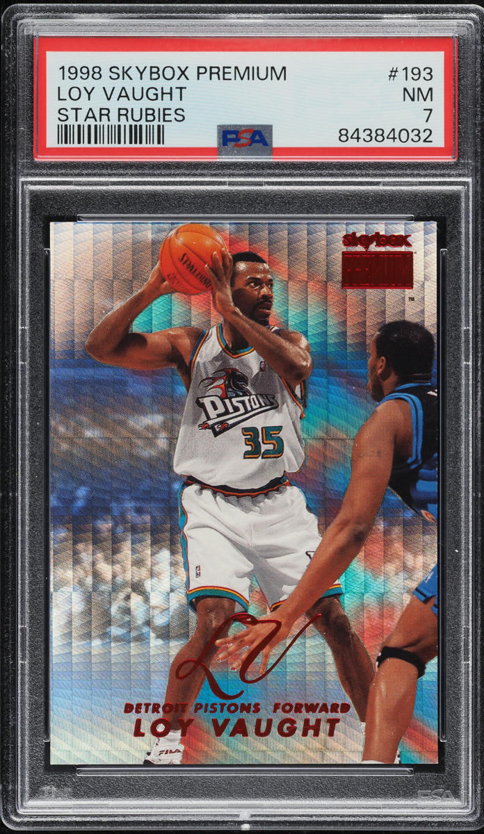 1998 Skybox Premium Star Rubies Loy Vaught /50 #193 PSA 7 NRMT