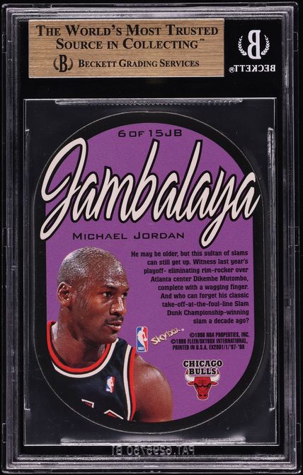 1997 Skybox E-X2001 Jambalaya Michael Jordan #6 BGS 9.5 GEM MINT