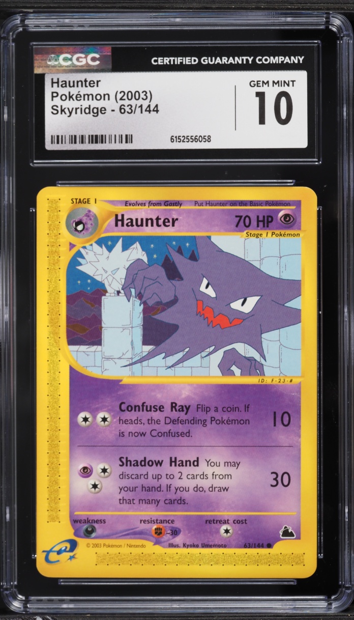 2003 Pokemon Skyridge Haunter #63 CGC 10 GEM MINT