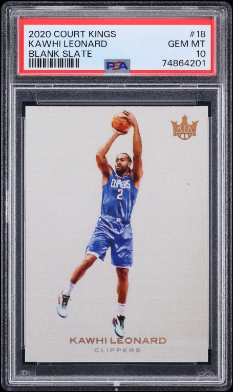 2020 Panini Court Kings Blank Slate Kawhi Leonard #18 PSA 10 GEM MINT