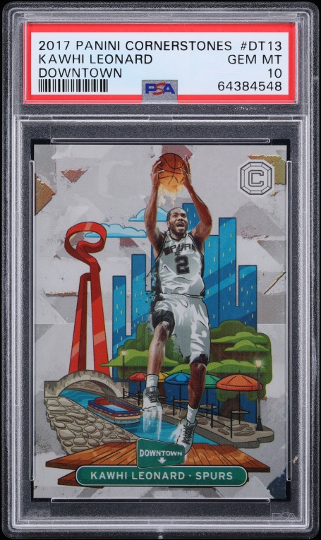 2017 Panini Cornerstones Downtown Kawhi Leonard #DT13 PSA 10 GEM MINT