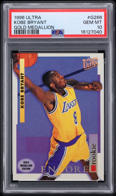 1996 Ultra Gold Medallion Kobe Bryant ROOKIE #G-266 PSA 10 GEM MINT