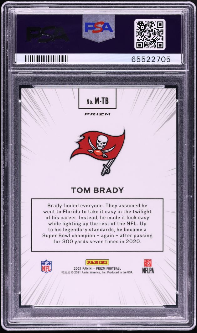 2021 Panini Prizm Manga Tom Brady #M-TB PSA 9 MINT