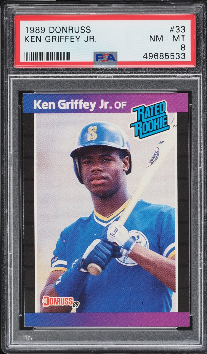 1989 Donruss Ken Griffey Jr. ROOKIE #33 PSA 8 NM-MT