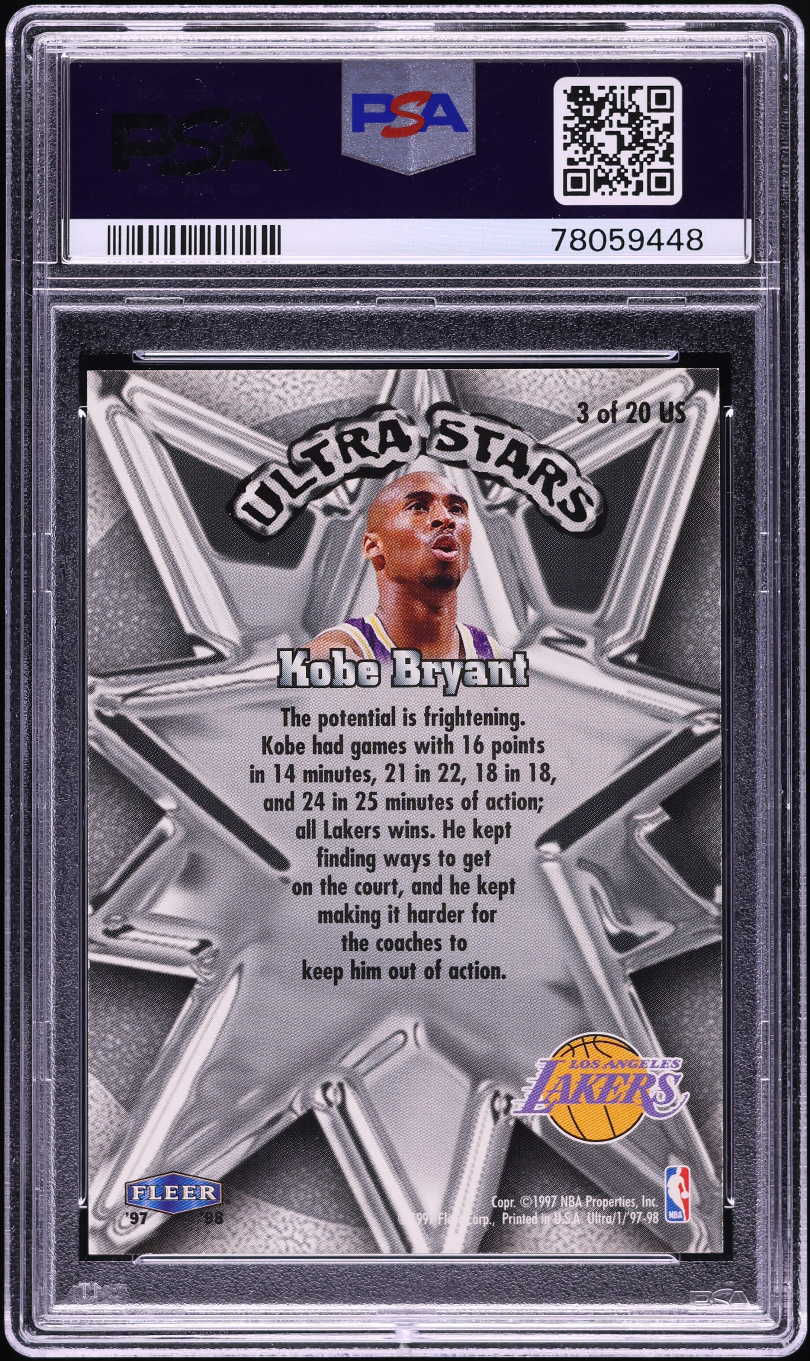 nba カード kobe bryant psa9  99シリーズ 1999 collectors edge kobe bryant #kb2 mint graded 9