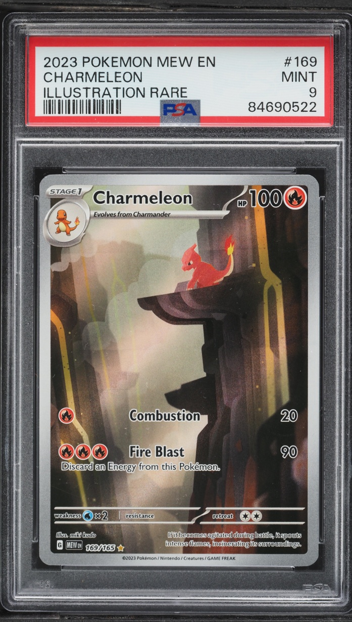 2023 Pokemon Scarlet & Violet 151 IR Charmeleon #169 PSA 9 MINT