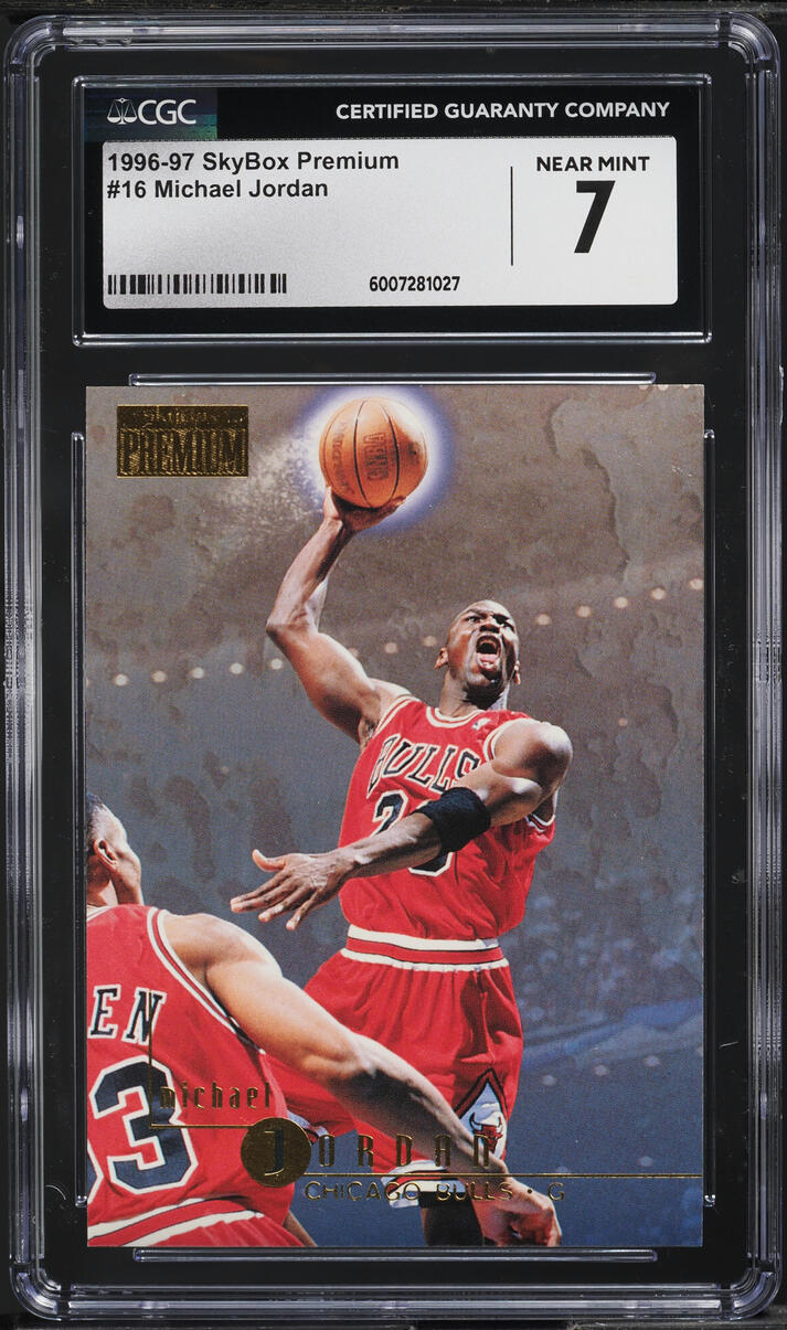1996 Skybox Premium Michael Jordan #16 CGC 7 NRMT