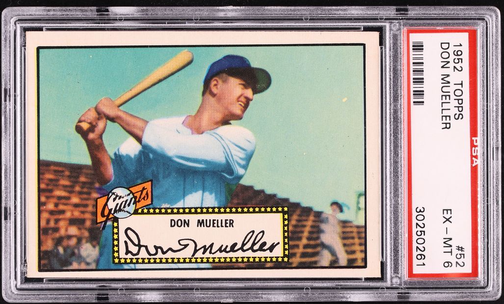 1952 Topps Don Mueller #52 PSA 6 EXMT