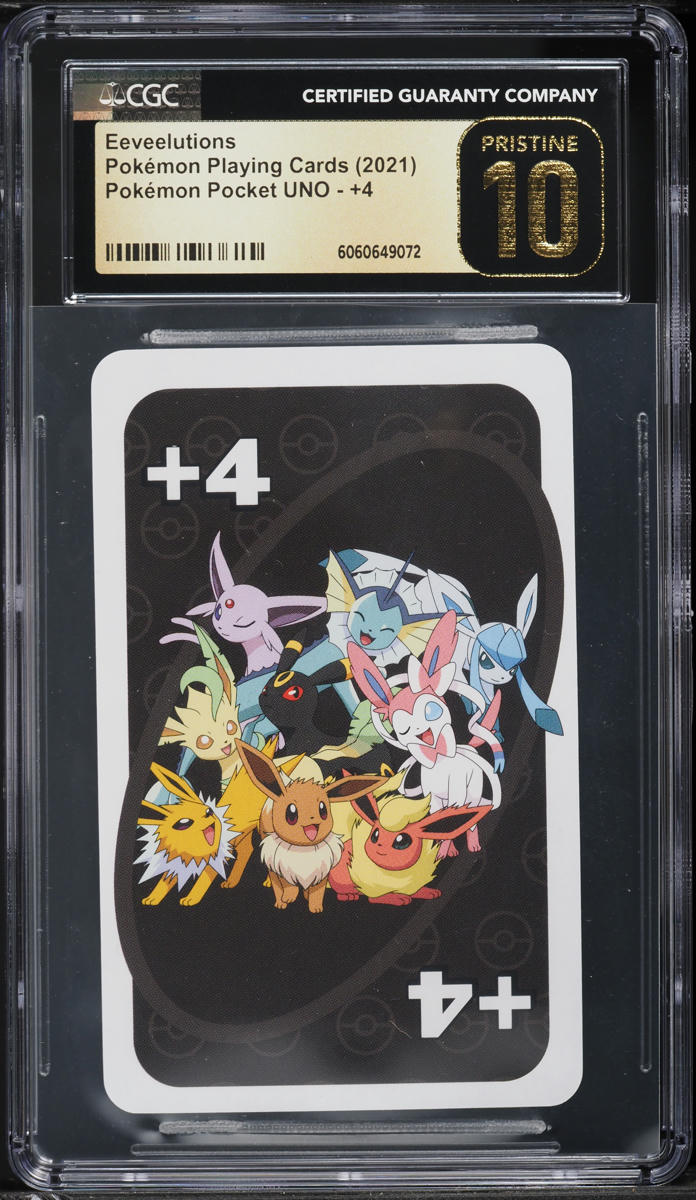 2021 Pokemon Sword & Shield UNO Asia Back Eeveelutions CGC 10 PRISTINE