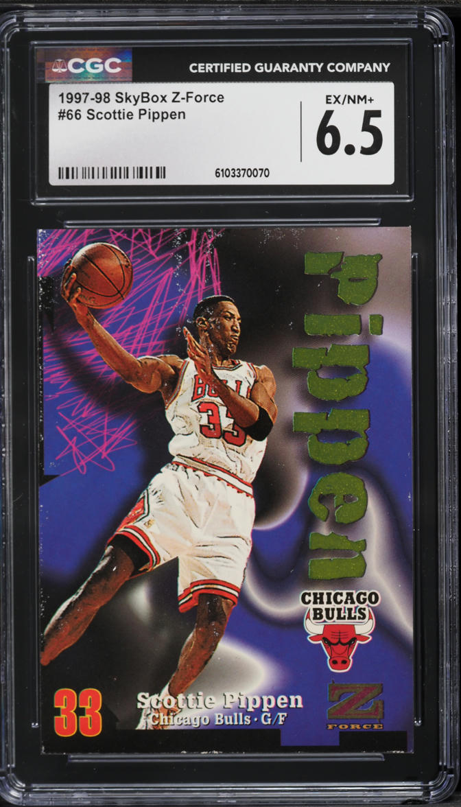 1997 Skybox Z-Force Scottie Pippen #66 CGC 6.5 EXMT+