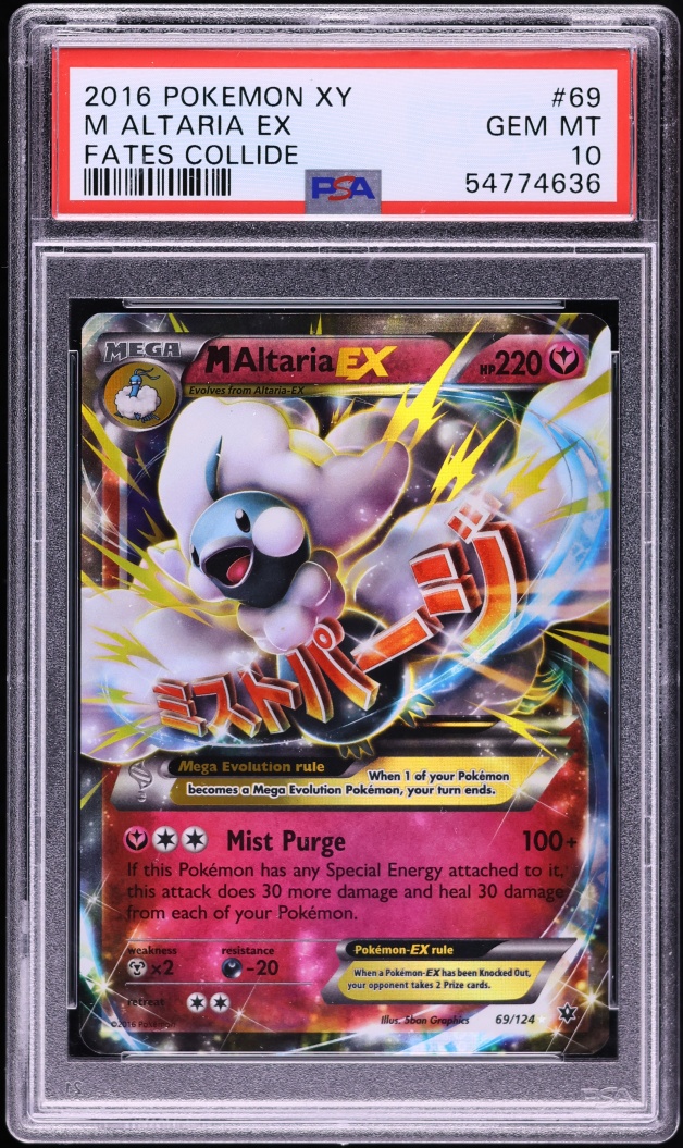 2016 Pokemon XY Fates Collide Holo M Altaria EX #69 PSA 10 GEM MINT