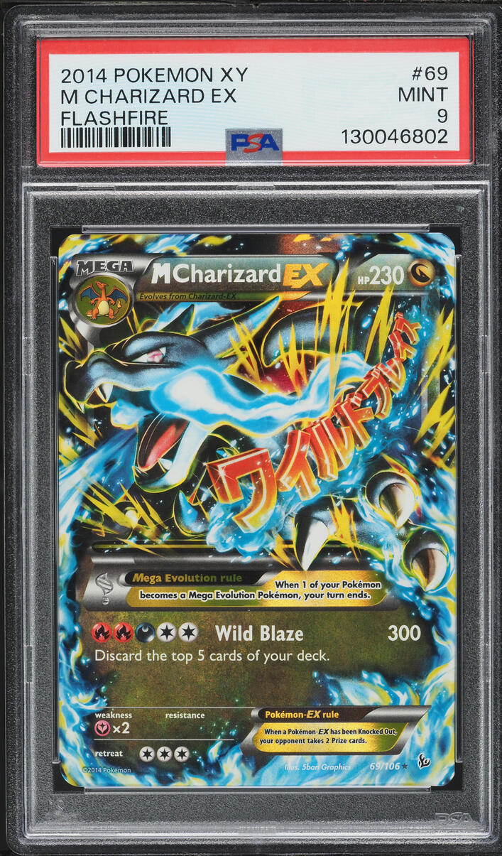 2014 Pokemon XY Flashfire M Charizard EX #69 PSA 9 MINT