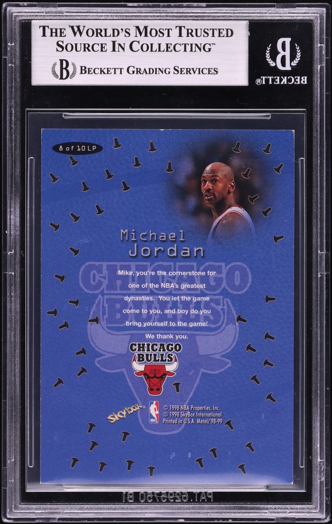 1998 Metal Universe Linchpins Michael Jordan #8 BGS 8 NM-MT - Photo 2