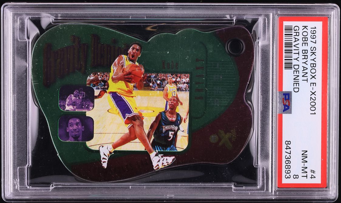 1997 Skybox E-X2001 Gravity Denied Die-Cut Kobe Bryant #4GD PSA 8 NM-MT