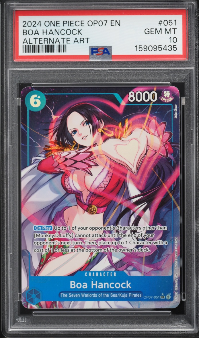 2024 One Piece 500 Years In The Future SR Alt Art Boa Hancock #OP07-051 PSA 10 GEM MINT