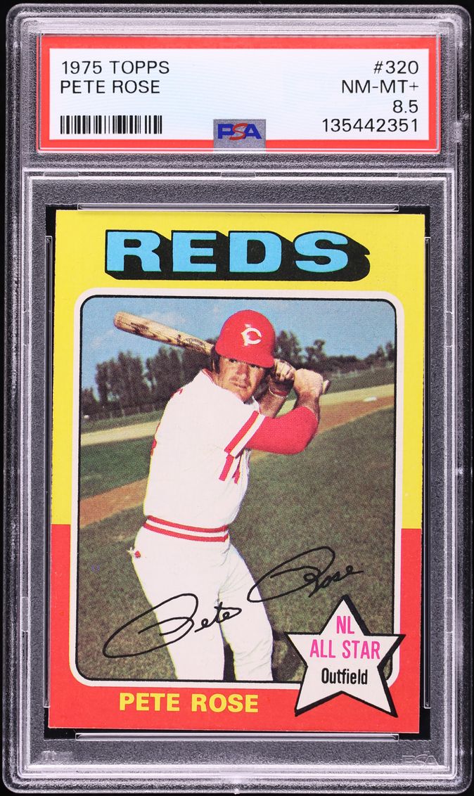 1975 Topps Pete Rose #320 PSA 8.5 NM-MT+