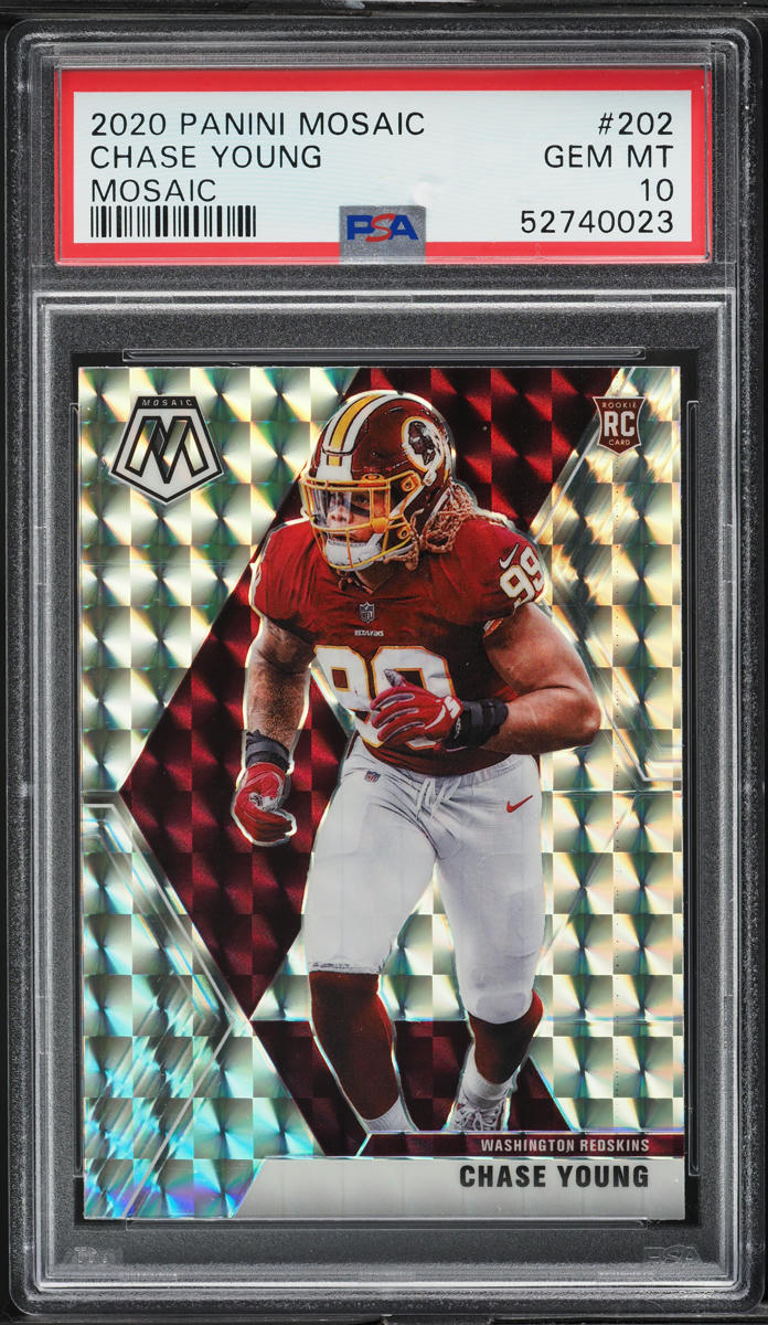 2020 Panini Mosaic Chase Young ROOKIE #202 PSA 10 GEM MINT