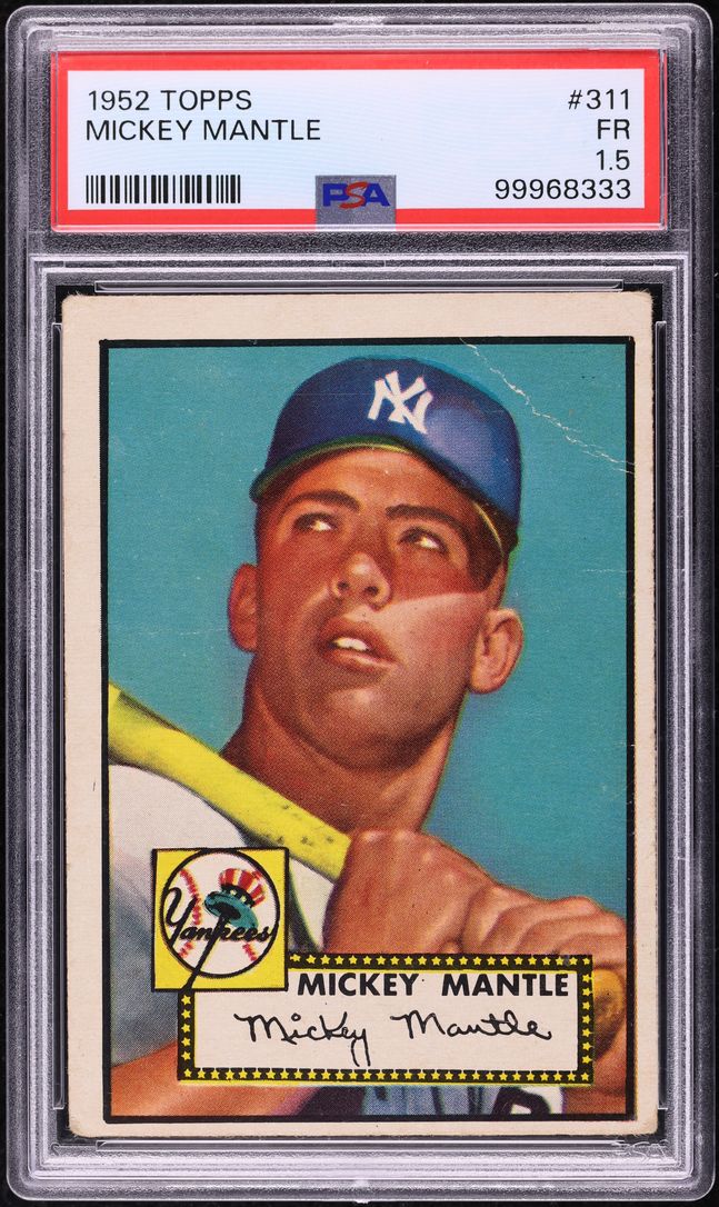 1952 Topps Mickey Mantle #311 PSA 1.5 FR