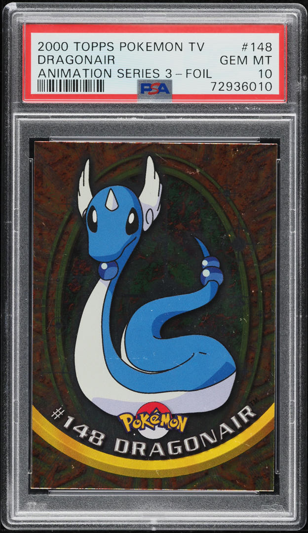 2000 Topps Pokemon Series 3 Foil Dragonair #148 PSA 10 GEM MINT