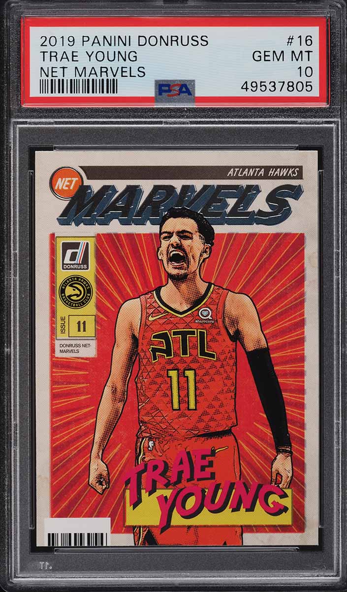 2019 Donruss Net Marvels Trae Young #16 PSA 10 GEM MINT