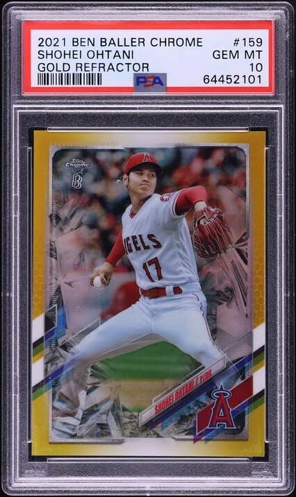 2025 Topps Chrome Gold Redemption MVP Winners Shohei Ohtani
