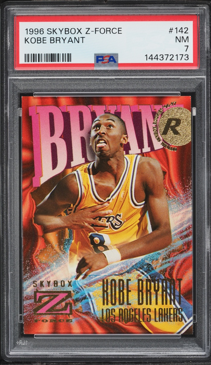 1996 Skybox Z-Force Kobe Bryant ROOKIE #142 PSA 7 NRMT