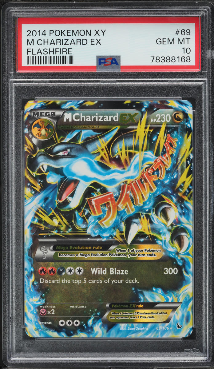 2014 Pokemon XY Flashfire Holo M Charizard EX #69 PSA 10 GEM MINT