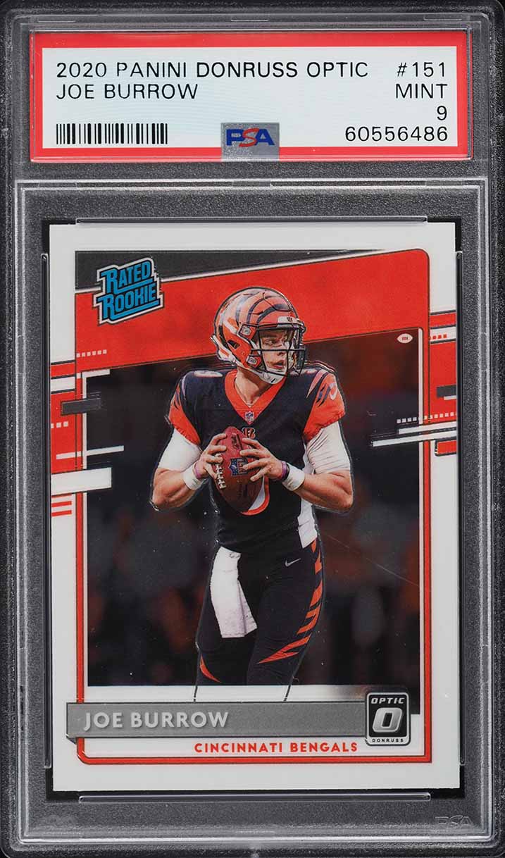 2020 Donruss Optic Joe Burrow ROOKIE #151 PSA 9 MINT