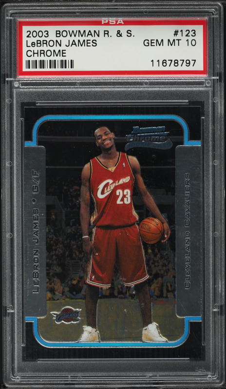 貴重　Lebron James Bowman Chrome RC BGS9 LeBron James 2003 Bowman #123 Chrome Price Guide - Sports
