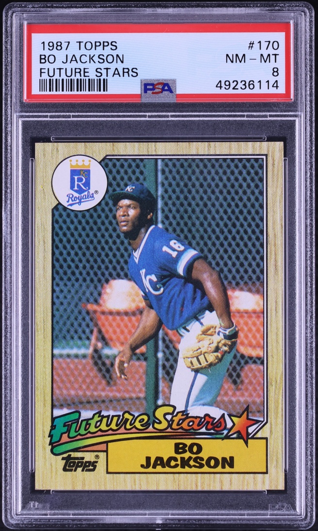1987 Topps Future Stars Bo Jackson ROOKIE #170 PSA 8 NM-MT