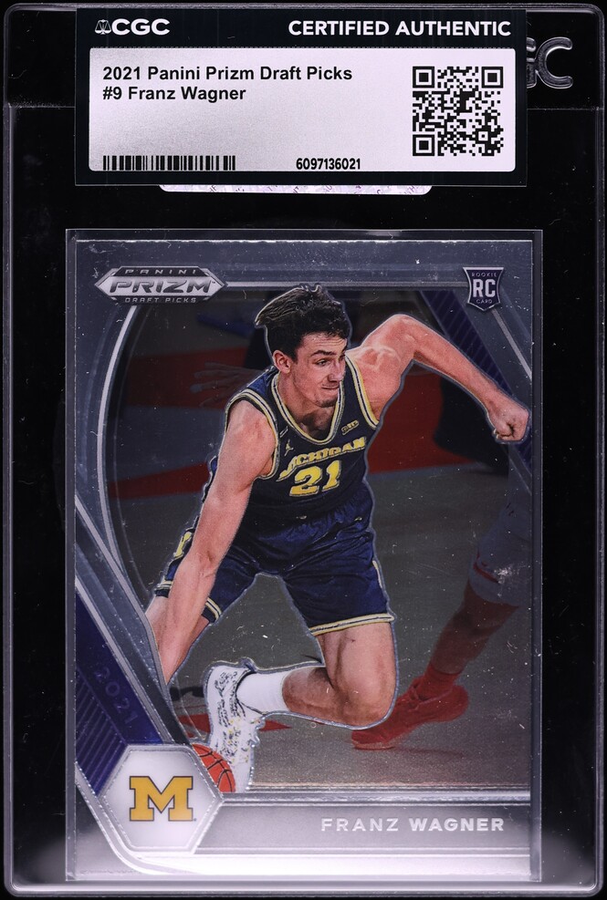 2021 Panini Prizm Draft Picks Franz Wagner ROOKIE #9 CGC AUTH