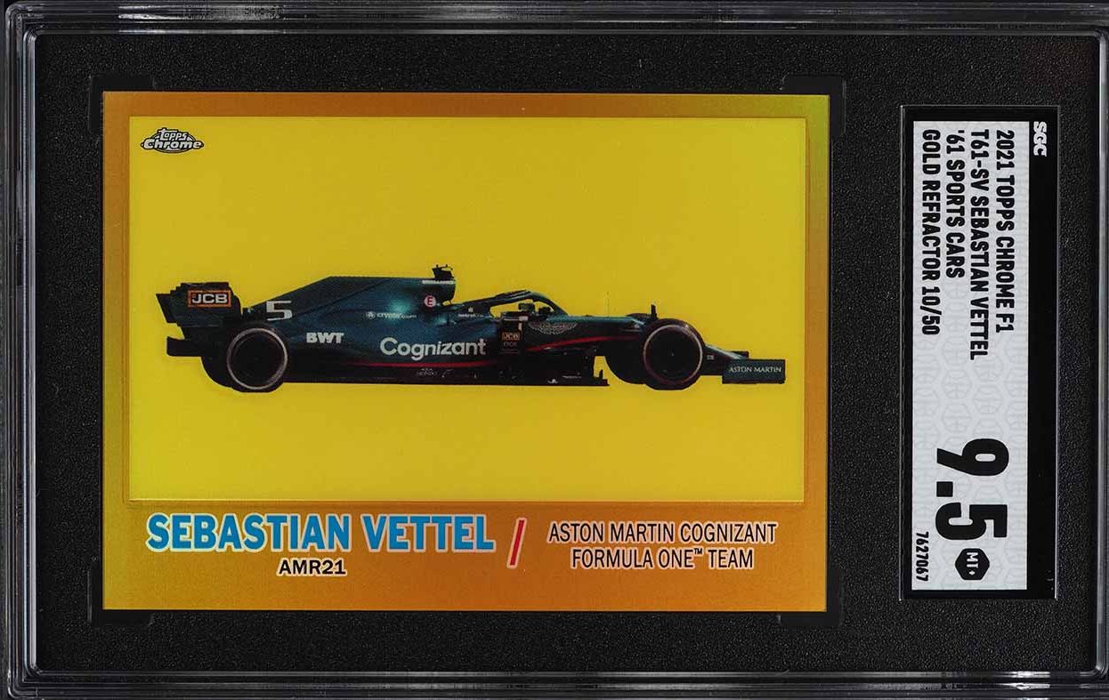 2020 Topps Chrome Formula 1 F1 70th Anniversary Gold Sebastian
