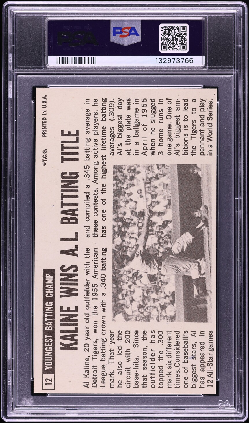 1964 Topps Giants Al Kaline #12 PSA 7 NRMT