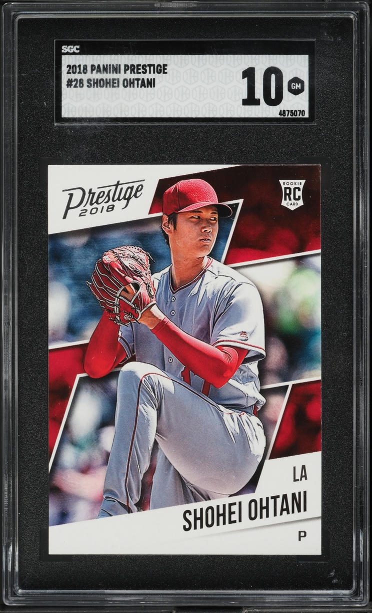 2018 Panini Chronicles Prestige Shohei Ohtani ROOKIE #28 SGC 10 GEM MINT
