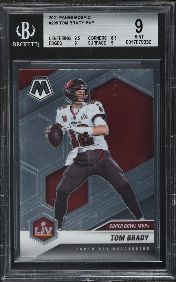 2021 Panini Mosaic Tom Brady #285 BGS 9 MINT