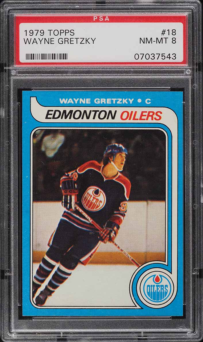 1979 Topps Hockey Wayne Gretzky ROOKIE #18 PSA 8 NM-MT