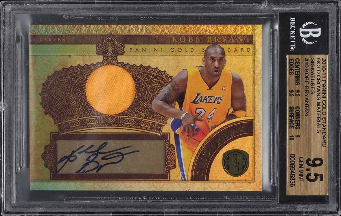 2010 Panini Gold Standard Gold Mining Kobe Bryant PATCH AUTO