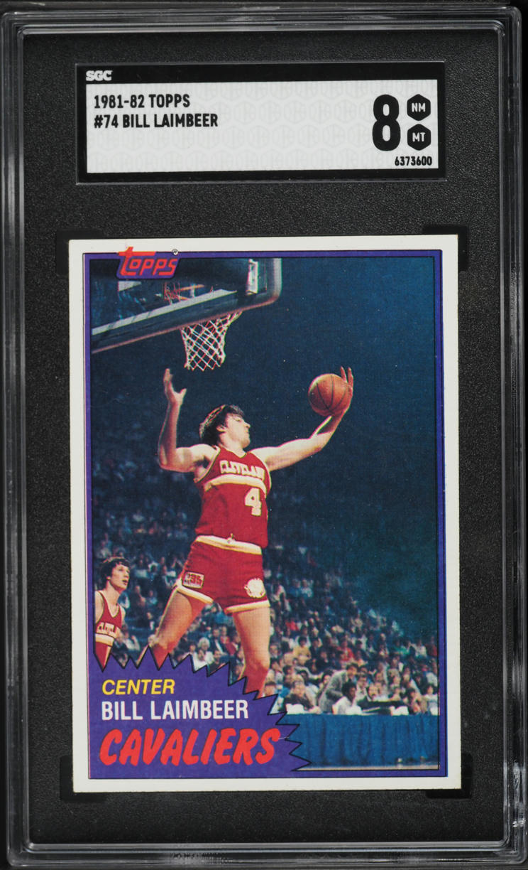 1981 Topps Basketball Bill Laimbeer ROOKIE #MW74 SGC 8 NM-MT