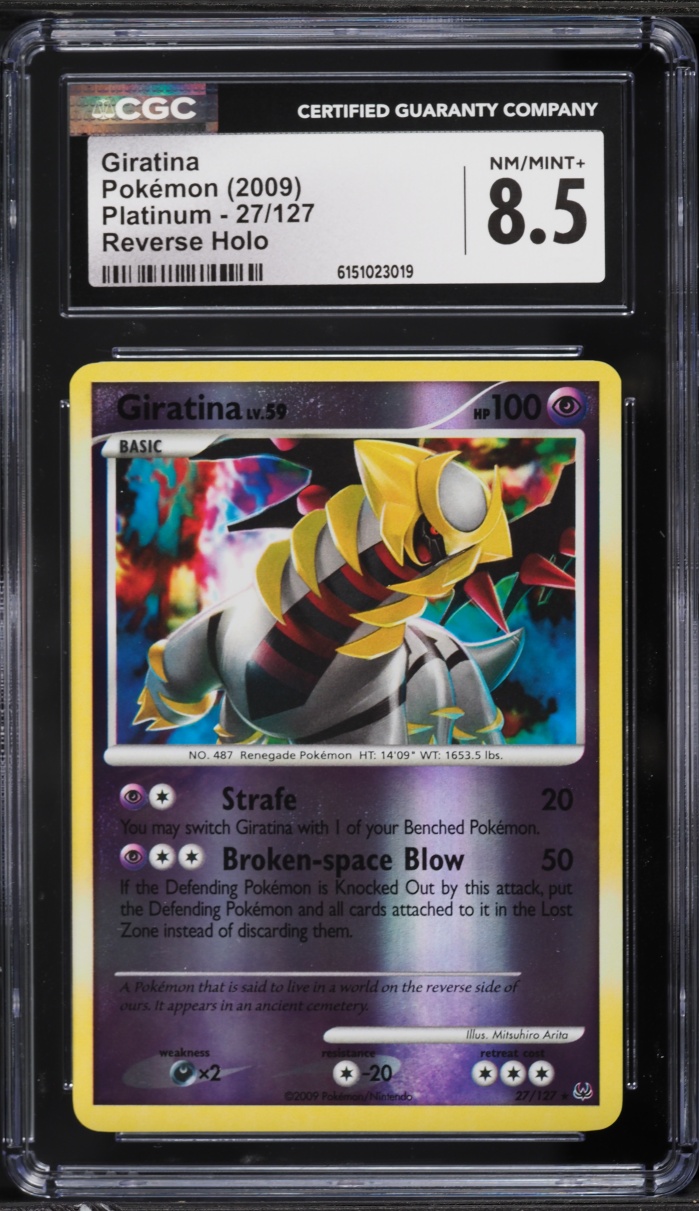 2009 Pokemon Platinum Reverse Holo Giratina #27 CGC 8.5 NM-MT+