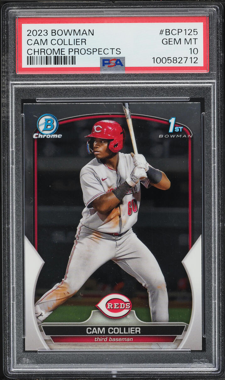 2023 Bowman Chrome Cam Collier PROSPECT #BCP-125 PSA 10 GEM MINT