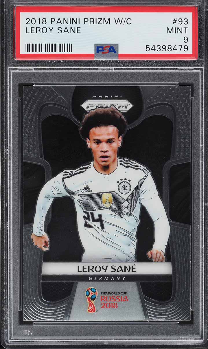 2018 Panini Prizm World Cup Leroy Sane ROOKIE #93 PSA 9 MINT