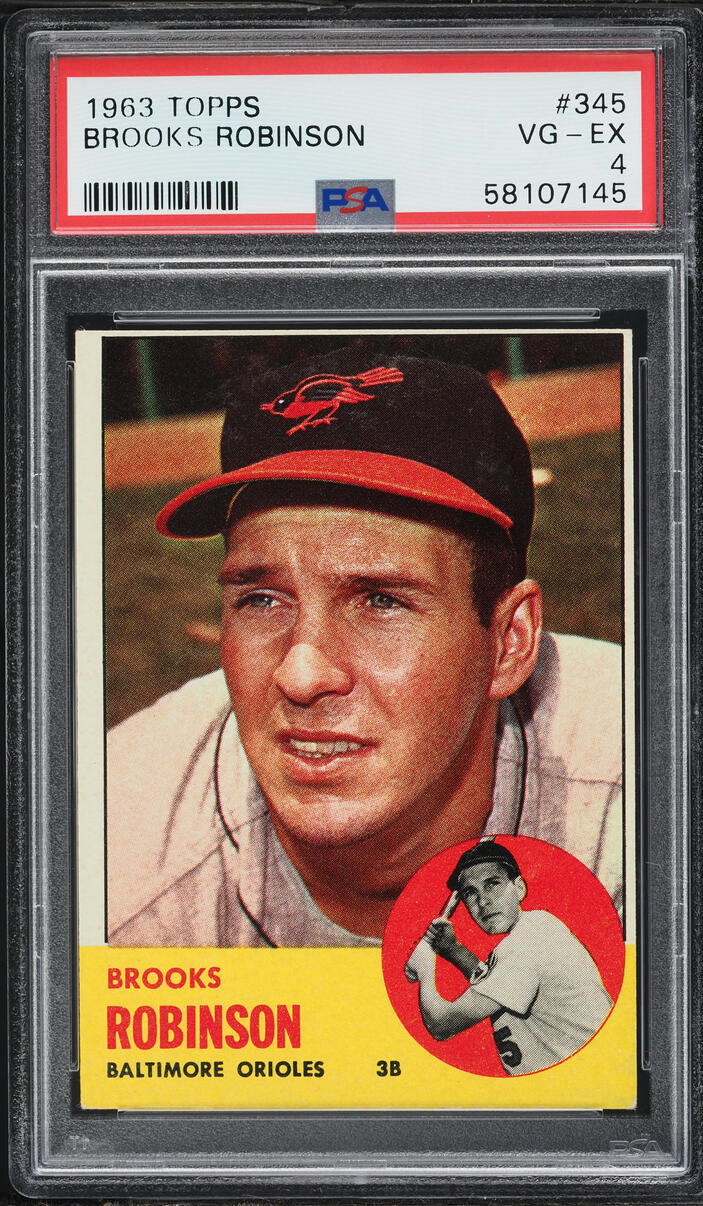 1963 Topps Brooks Robinson #345 PSA 4 VGEX