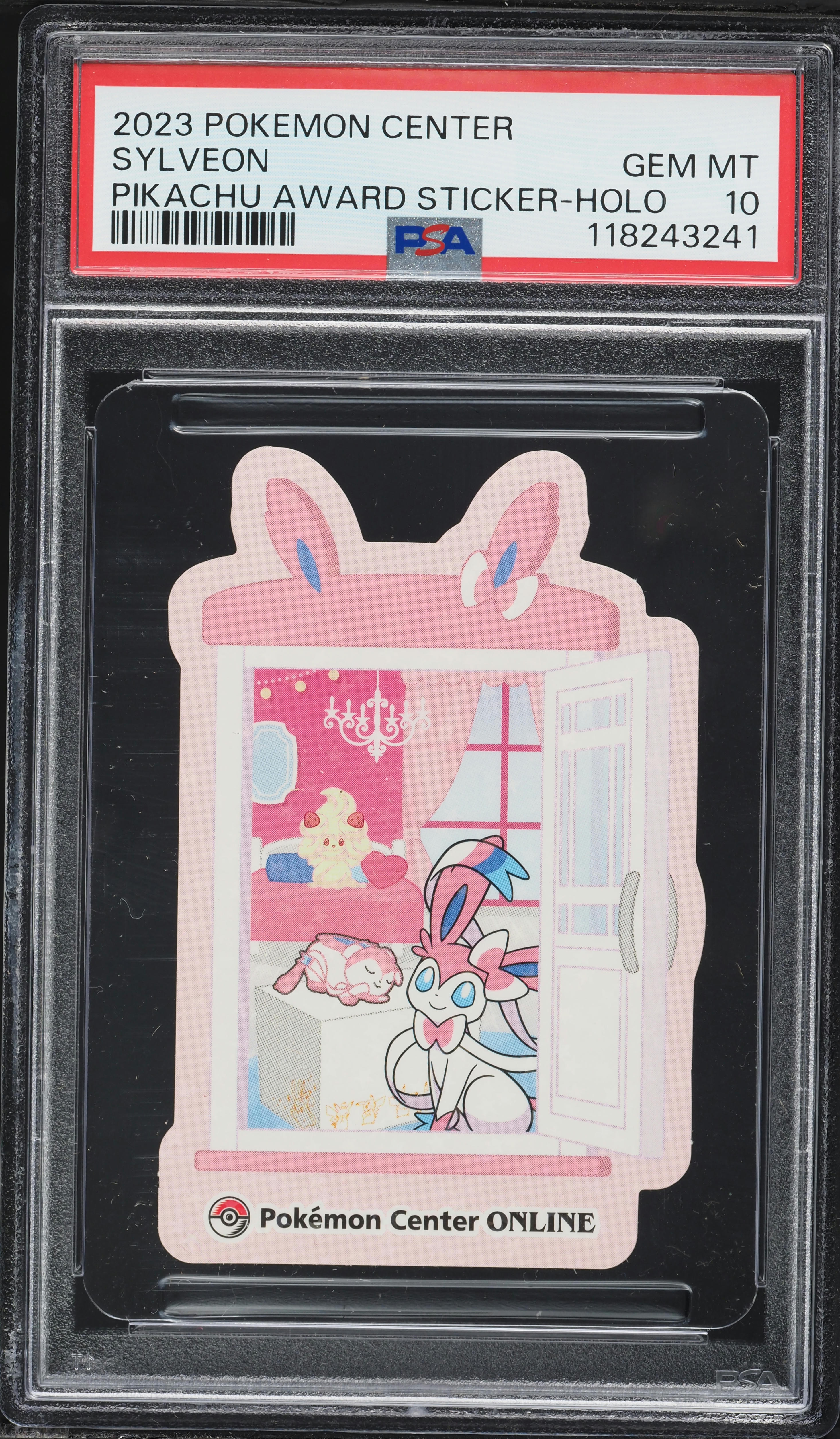 2023 Pokemon Japanese Center Award Sticker Delivery! Holo Sylveon PSA 10 GEM MINT