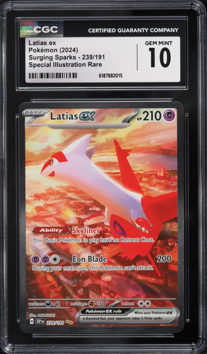 2024 Pokemon Scarlet & Violet Surging Sparks SIR Latias EX #239 CGC 10 GEM MINT