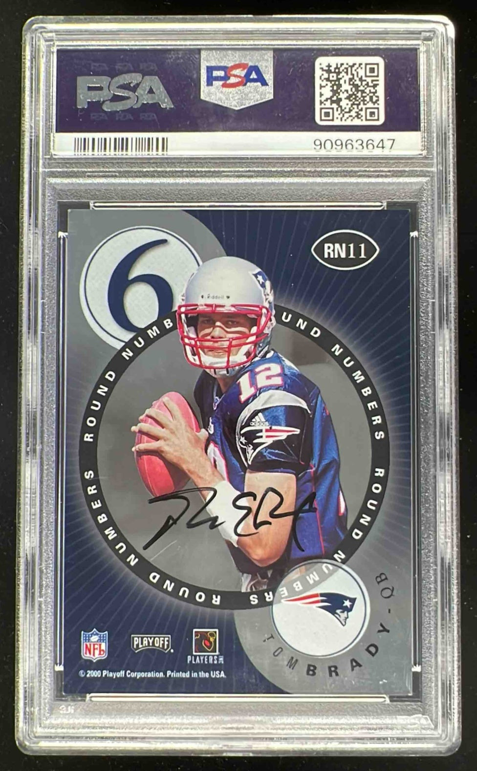2000 Pacific Paramount Tom Brady ROOKIE #138 PSA 8 NM-MT on