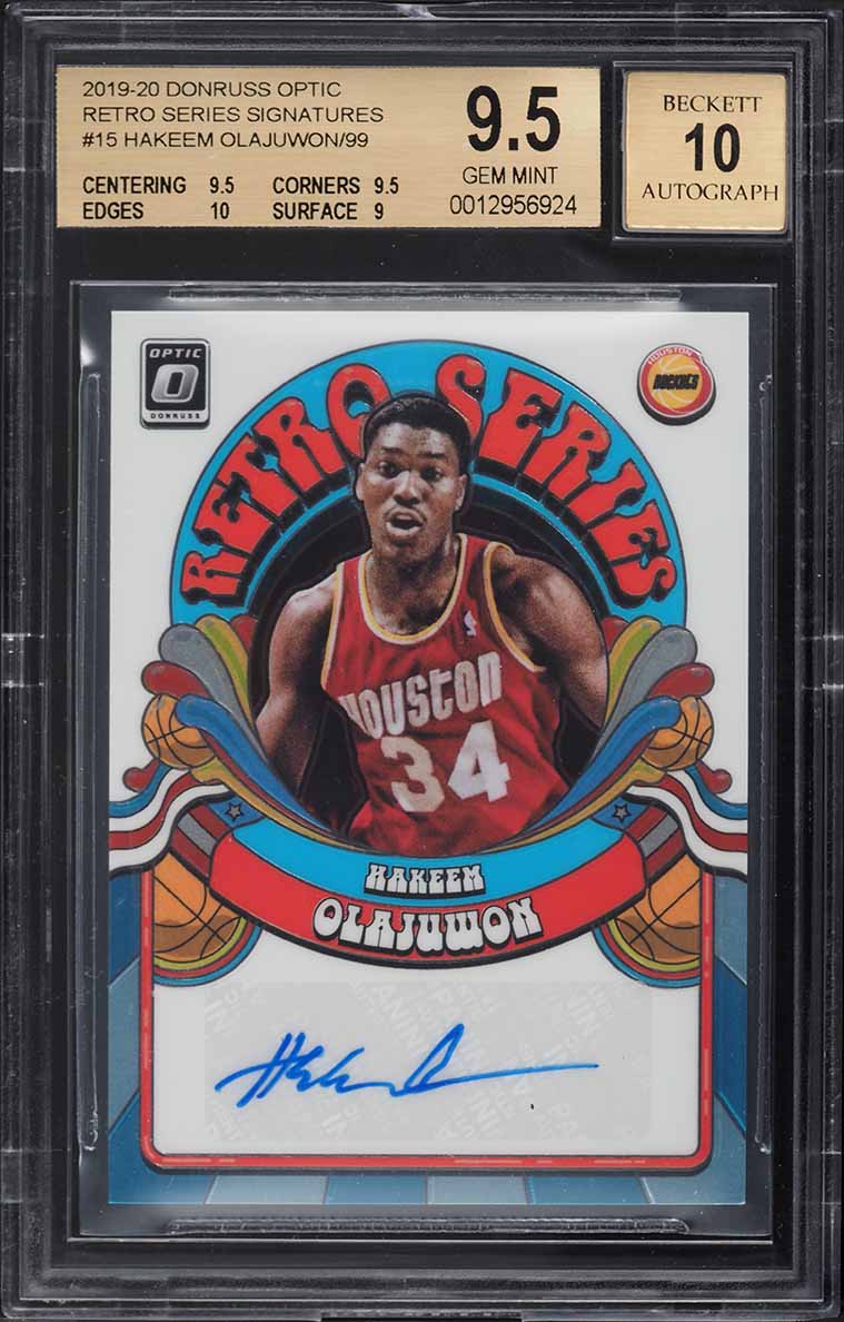 2006 UD Reserve Dual Signatures Hakeem Olajuwon Yao Ming AUTO /50