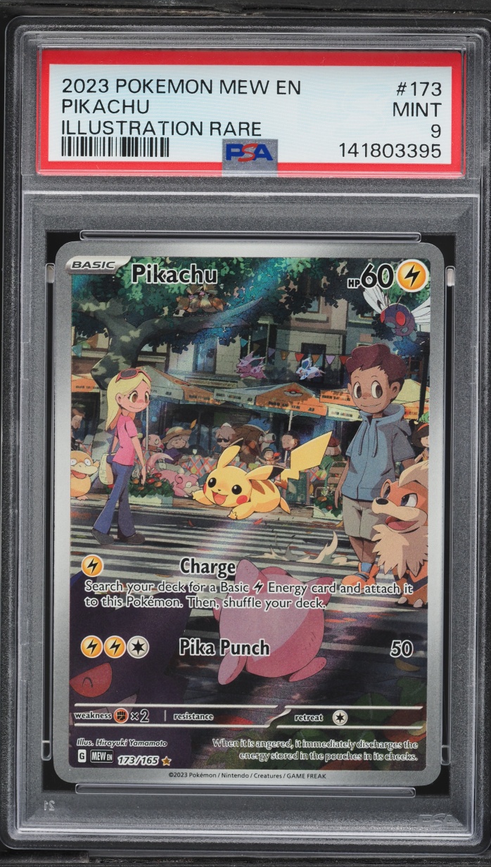 2023 Pokemon Scarlet & Violet 151 IR Pikachu #173 PSA 9 MINT