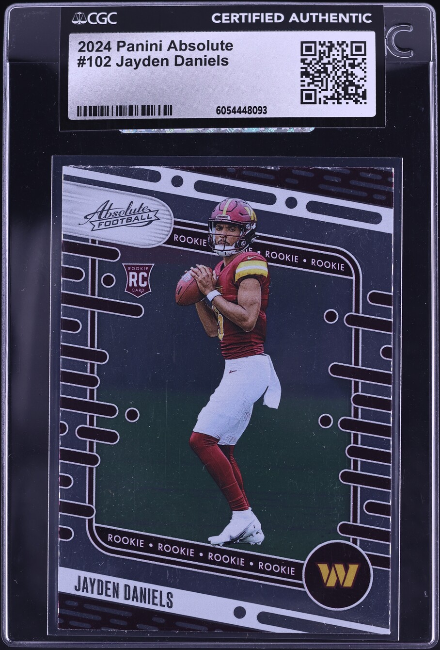 2024 Absolute Football Jayden Daniels ROOKIE #102 CGC AUTH