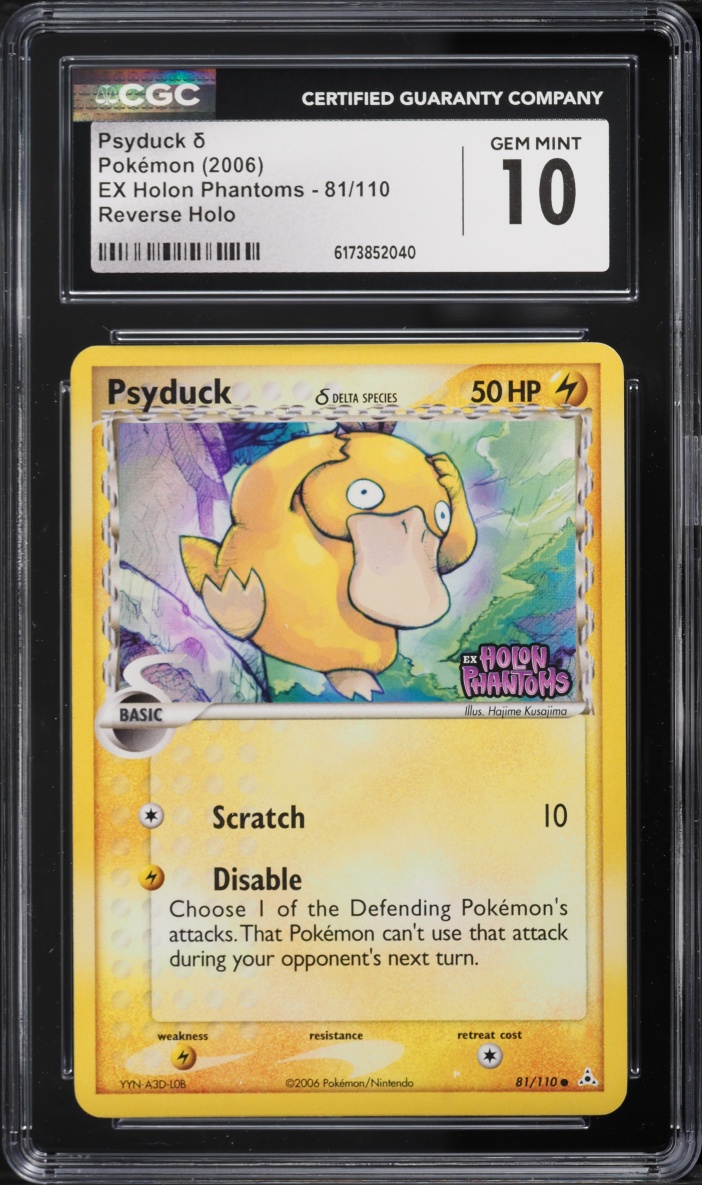 2006 Pokemon EX Holon Phantoms Reverse Holo Psyduck #81 CGC 10 GEM MINT